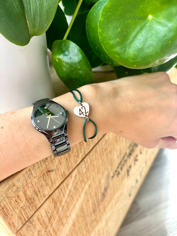 Bracelet 42 sapin coeur inox