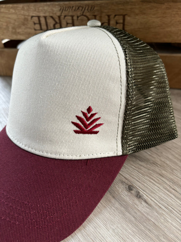 Casquette filet bordeaux