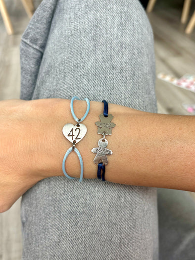 Bracelet 42 ciel coeur inox