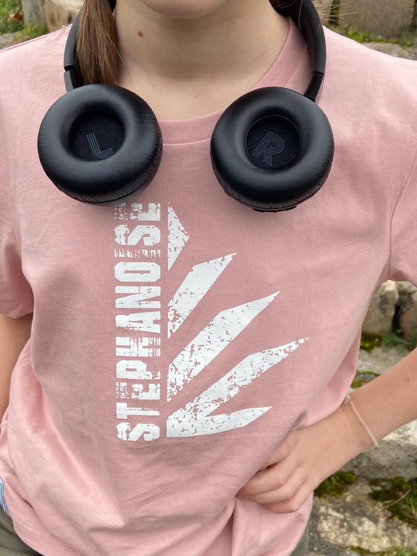 Tee-shirt enfant rose