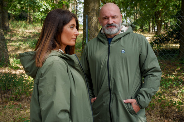 coupe vent imperméable sherpa mixte kaki