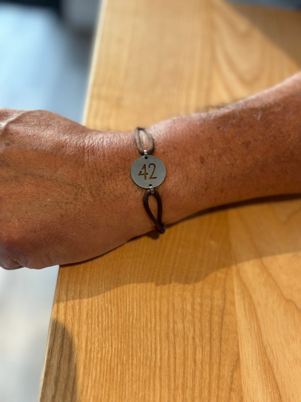Bracelet 42 Inox marron foncé