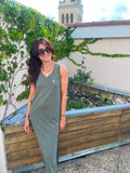 robe longue kaki