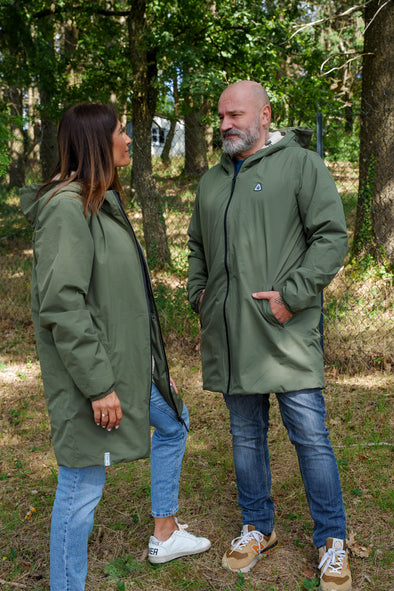 coupe vent imperméable sherpa mixte kaki