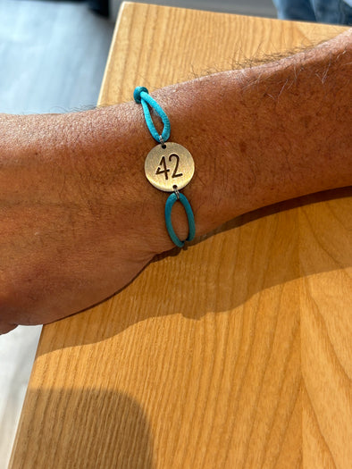 Bracelet 42 Inox bleu océan