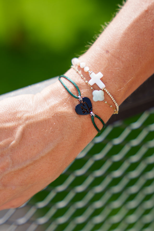 Bracelet 42 sapin coeur noir