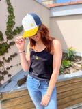 Casquette filet doré
