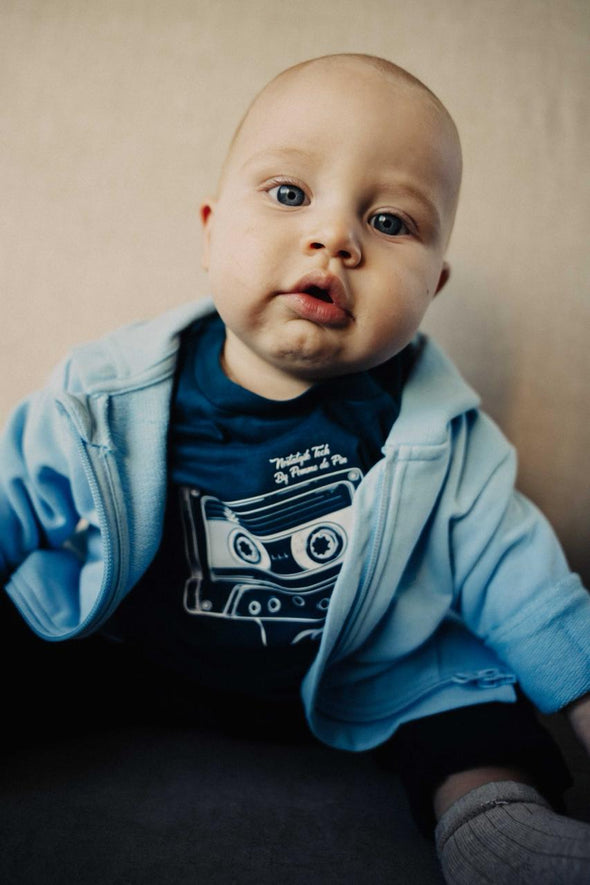 Tee-shirt cassette pétrole enfant