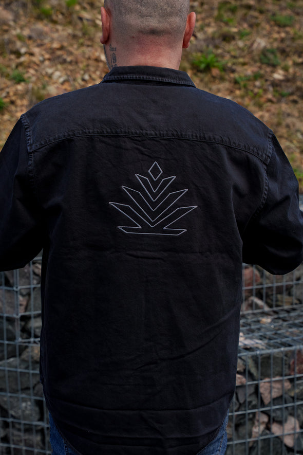 Chemise oversize mixte noire
