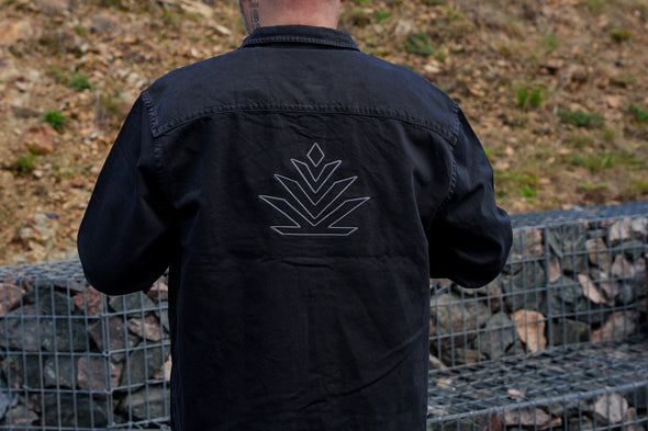 Chemise oversize mixte noire