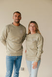 Sweat croix olive mixte