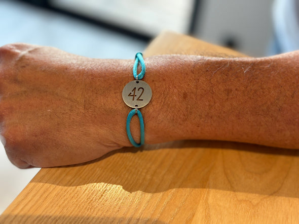 Bracelet 42 Inox bleu océan