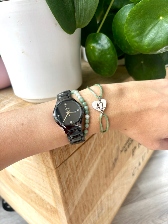 Bracelet 42 sauge coeur inox