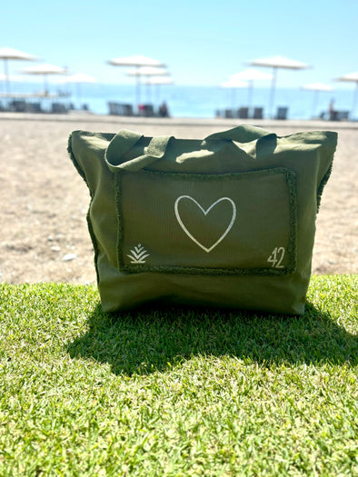 Sac kaki coeur
