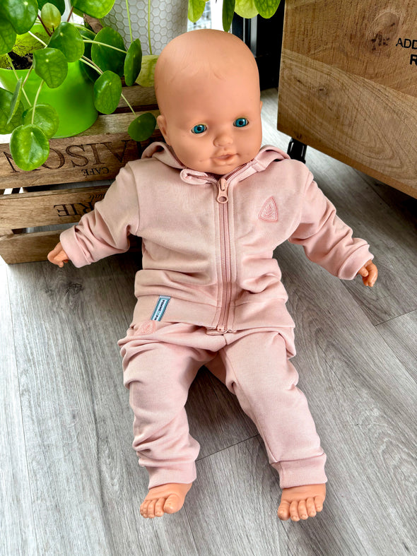 Ensemble de jogging bébé pêche