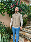 Doudoune fine homme beige