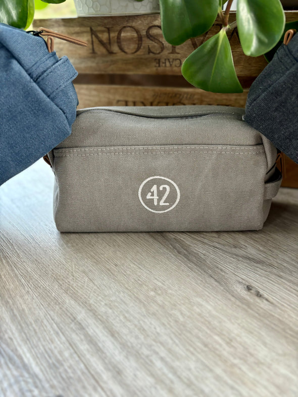 Trousse toile 42 grise