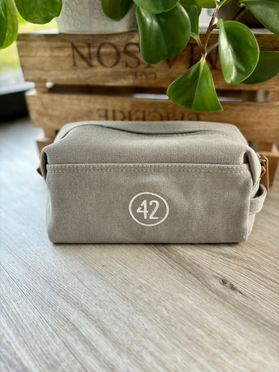 Trousse toile 42 grise