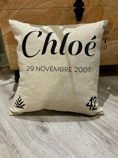 Coussin carré personnalisable