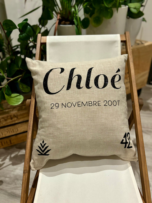 Coussin carré personnalisable