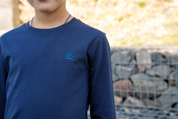 Tee-shirt manche longues enfants mixte marine