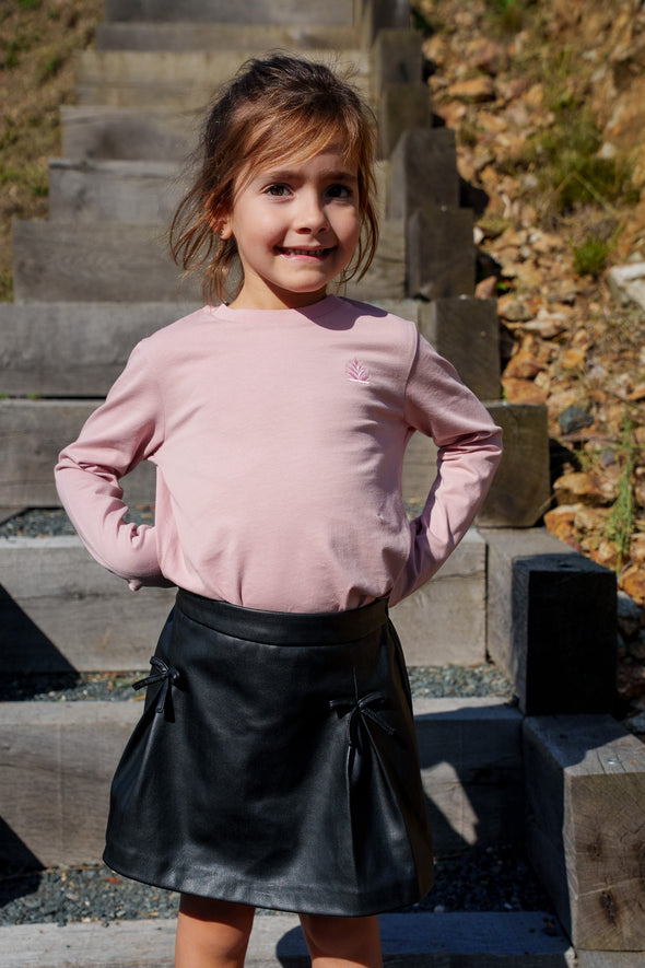 Tee-shirt manches longues rose