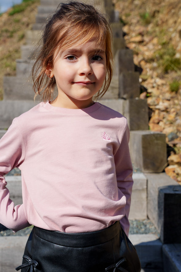Tee-shirt manches longues rose