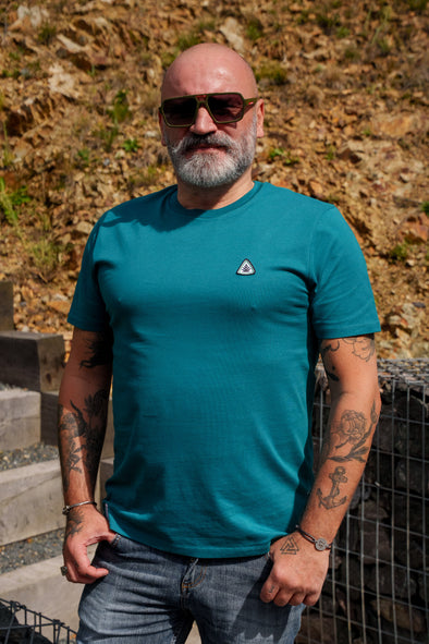 Tee-shirt classique bleu océan