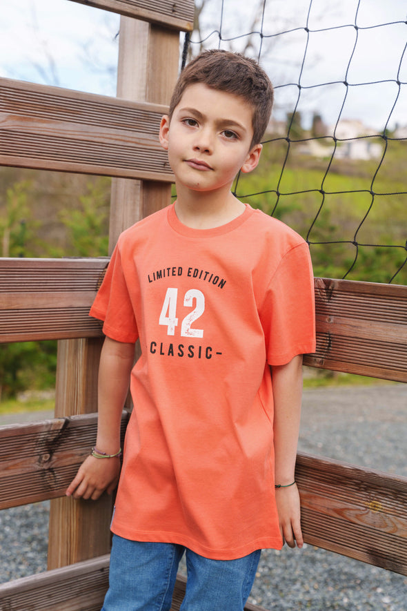 Tee-shirt édition 42 enfant orange