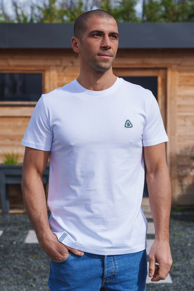 Tee-Shirt Col Rond Homme Blanc