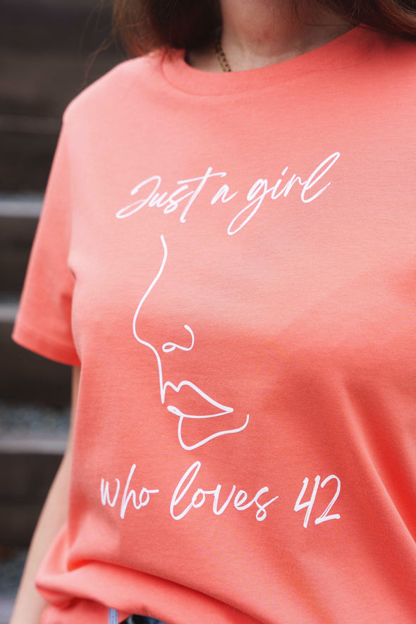 Tee-shirt orange just a girl