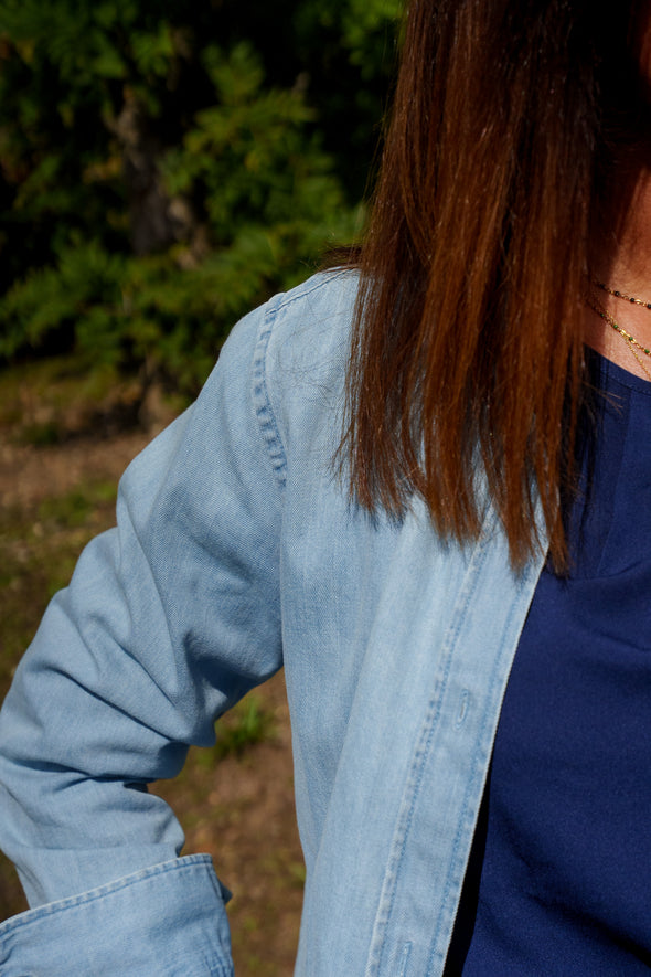 chemise jean femme