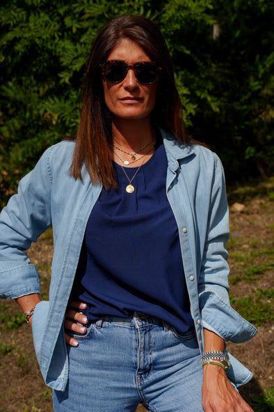 chemise jean femme