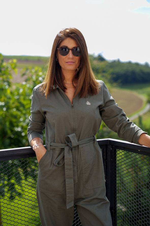 Combinaison femme kaki