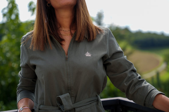 Combinaison femme kaki