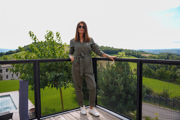Combinaison femme kaki