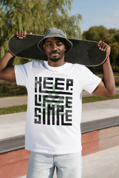 Tee-shirt keep life blanc