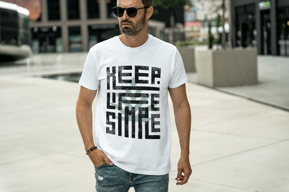 Tee-shirt keep life blanc