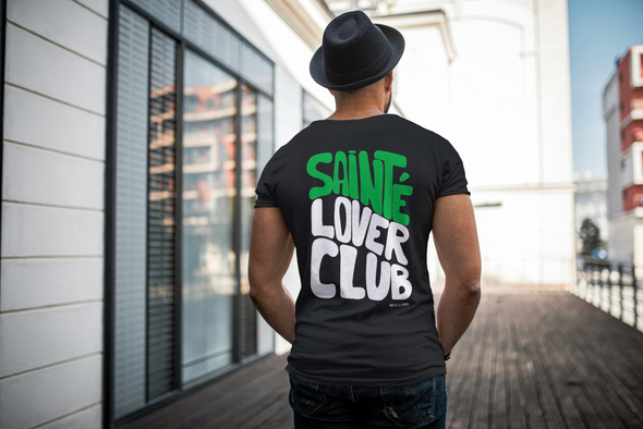 Tee-shirt mixte sainte lover club noir