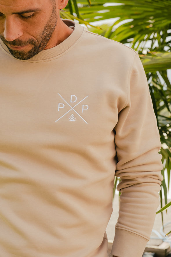 Sweat croix sable mixte