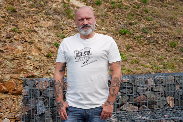 Tee-shirt cassette écru