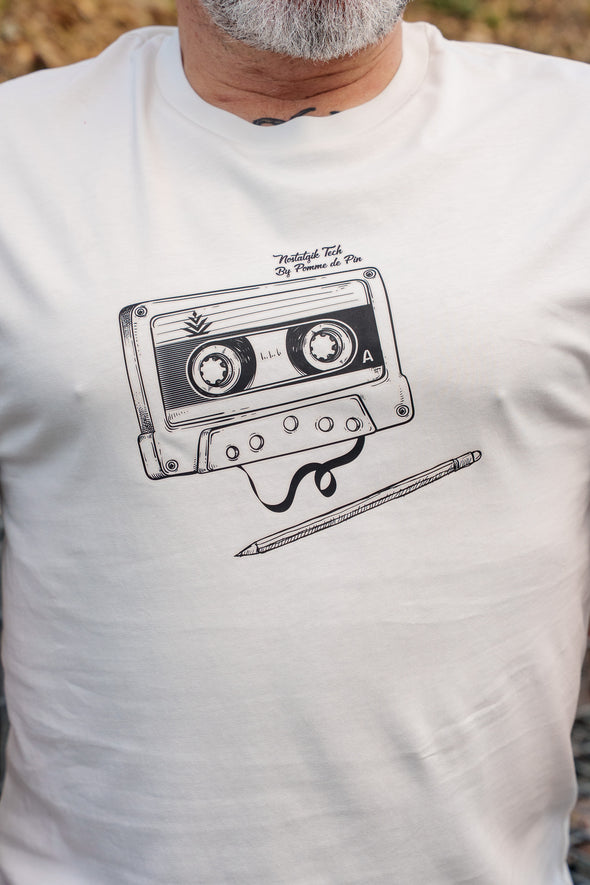 Tee-shirt cassette écru