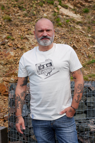 Tee-shirt cassette écru