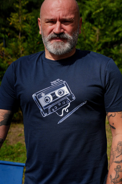 Tee-shirt cassette marine