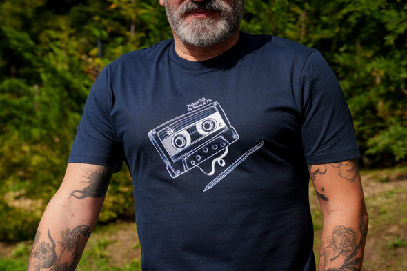 Tee-shirt cassette marine