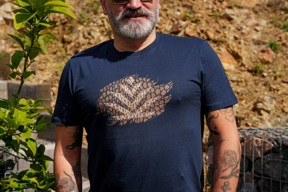 tee-shirt serpent marine homme