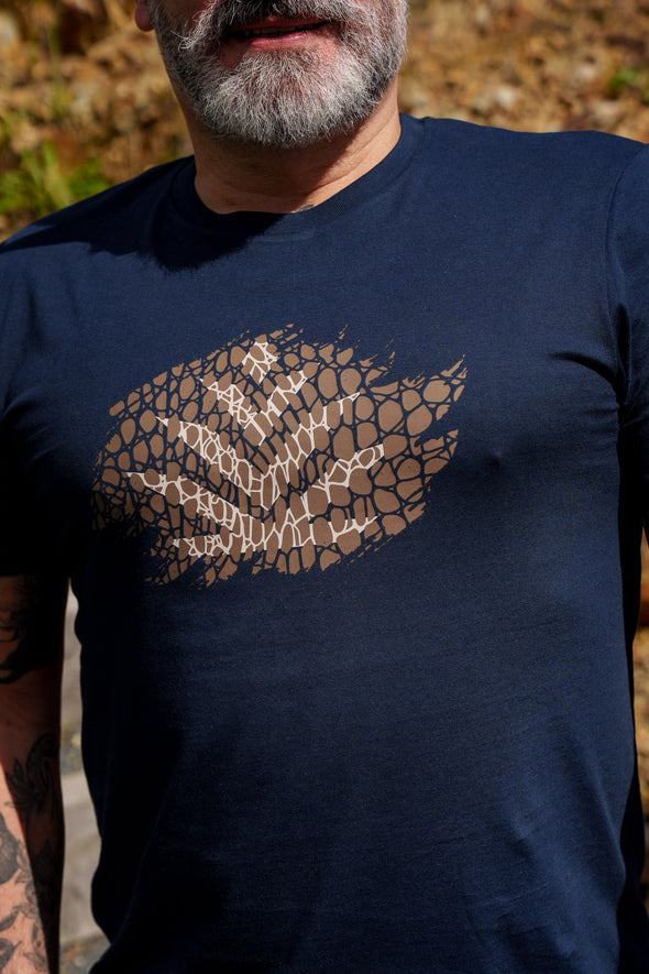 tee-shirt serpent marine homme