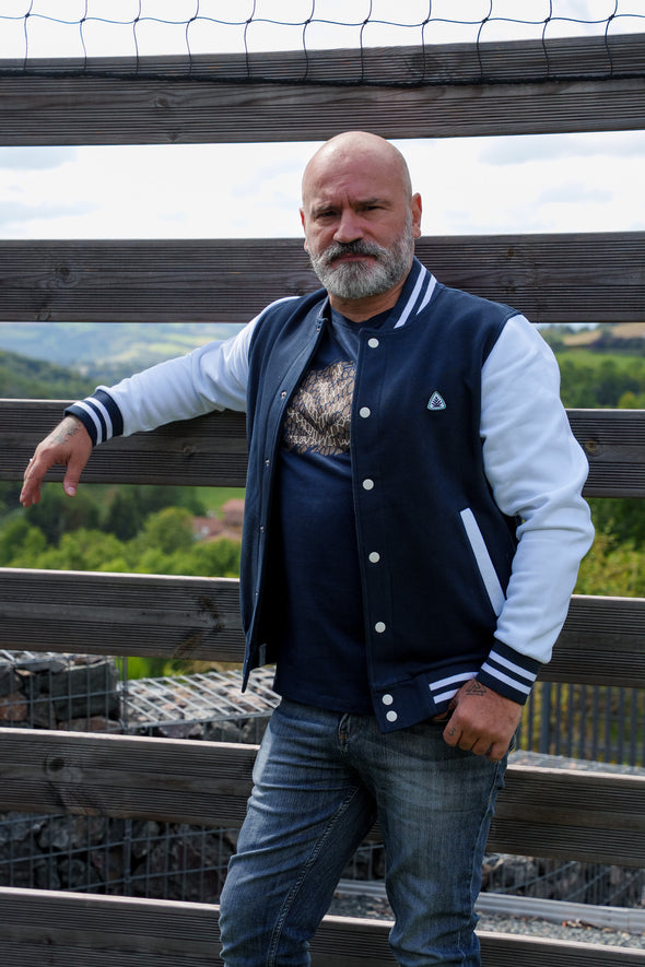 Veste old school marine homme