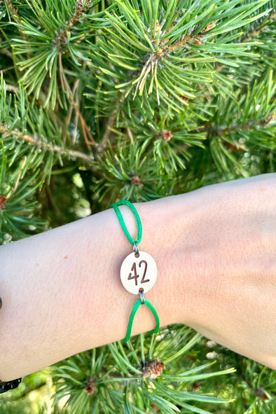 Bracelet 42 Petite Médaille Vert