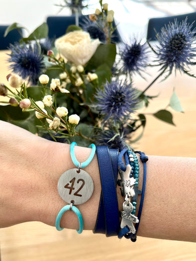 Bracelet 42 Inox Turquoise